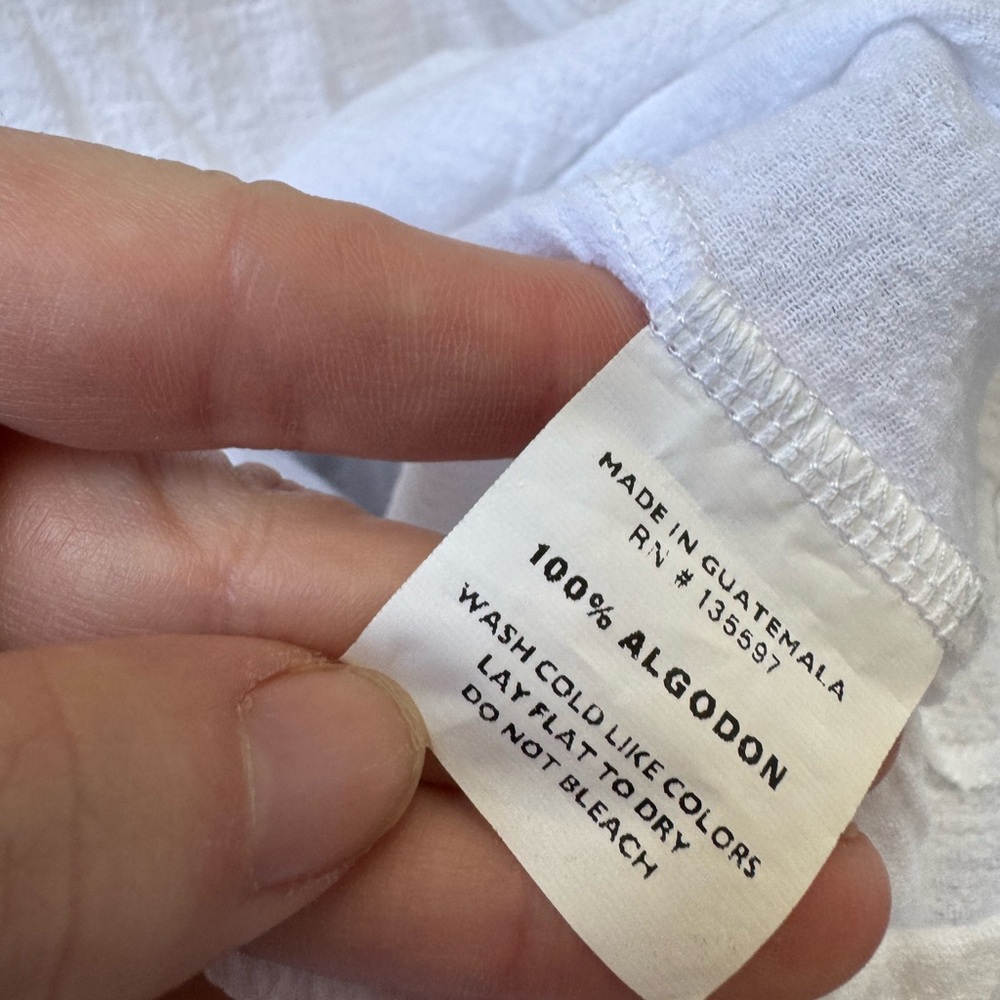 Albion Fit Crisp White Cotton Sun Dress- Size Small - Picture 5 of 5